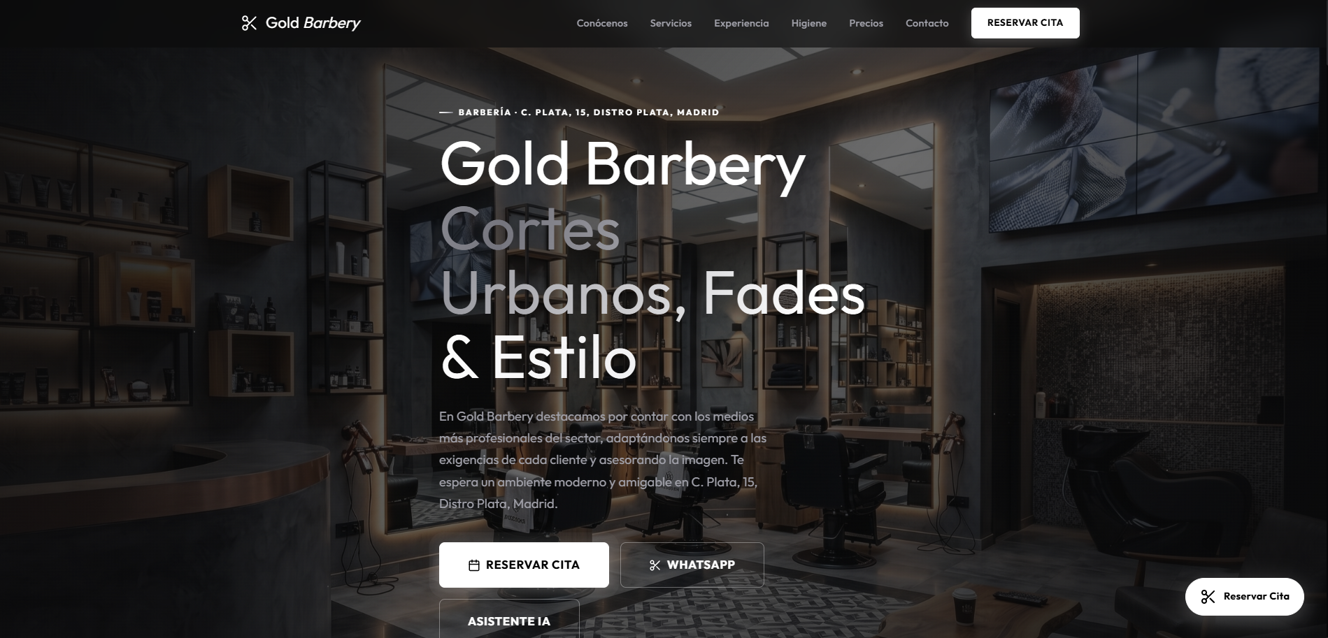 Landing Page de marca propia creada con Omega Libera